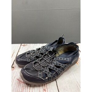Skechers Relaxed Fit 49359 Women Navy‎ Blue Bungee Slip On Sneaker 9.5